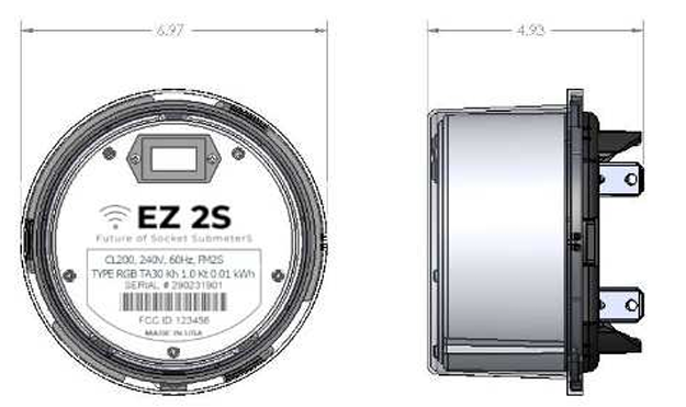 EZ Meter 2S Socket Electric Meter with NextCentury embedded Transceive ...