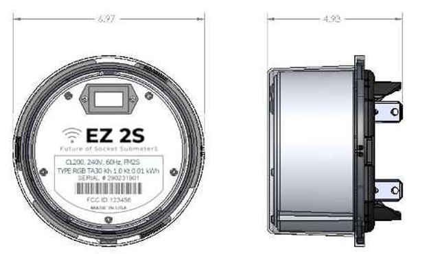 EZ Meter 2S Socket Electric Meter with NextCentury embedded Transceiver