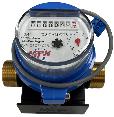 MTW MJ SHORT (4.5" Length) Poly Multi-jet - 3/4" Water Meter