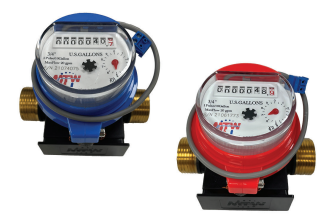 Load image into Gallery viewer, MTW MJ SHORT (4.5&quot; Length) Poly Multi-jet - 3/4&quot; Water Meter
