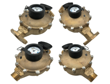 M&E PD 1.5" LF Bronze - Cold Water Meter